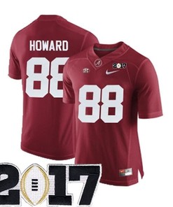 Male Alabama Crimson Tide #88 O.J. Howard Crimson College Football Jersey