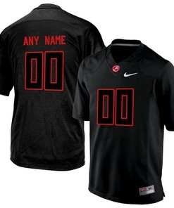 Male Alabama Crimson Tide Blackout College Limited Football Customized Jersey