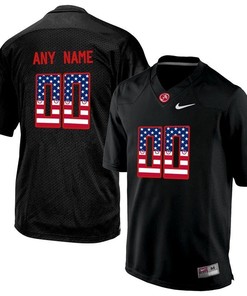 Male Alabama Crimson Tide Blackout Custom College Football Limited Jersey
