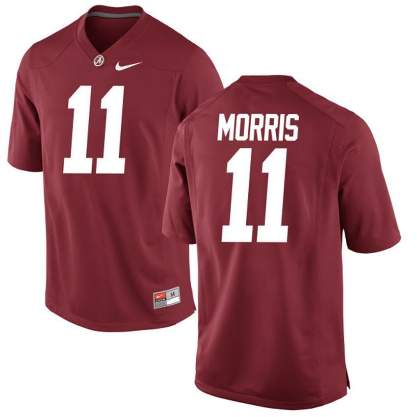 Male Alabama Crimson Tide Crimson Alec Morris NCAA Alumni Football Game Jersey
