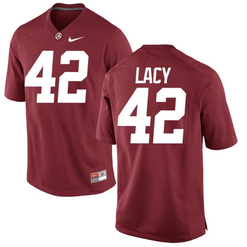 Male Alabama Crimson Tide Crimson Eddie Lacy NCAA Alumni Football Game Jersey