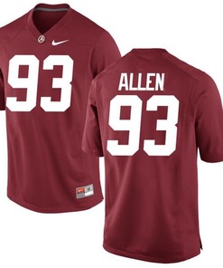 Male Alabama Crimson Tide Crimson Jonathan Allen NCAA Alumni Football Game Jersey