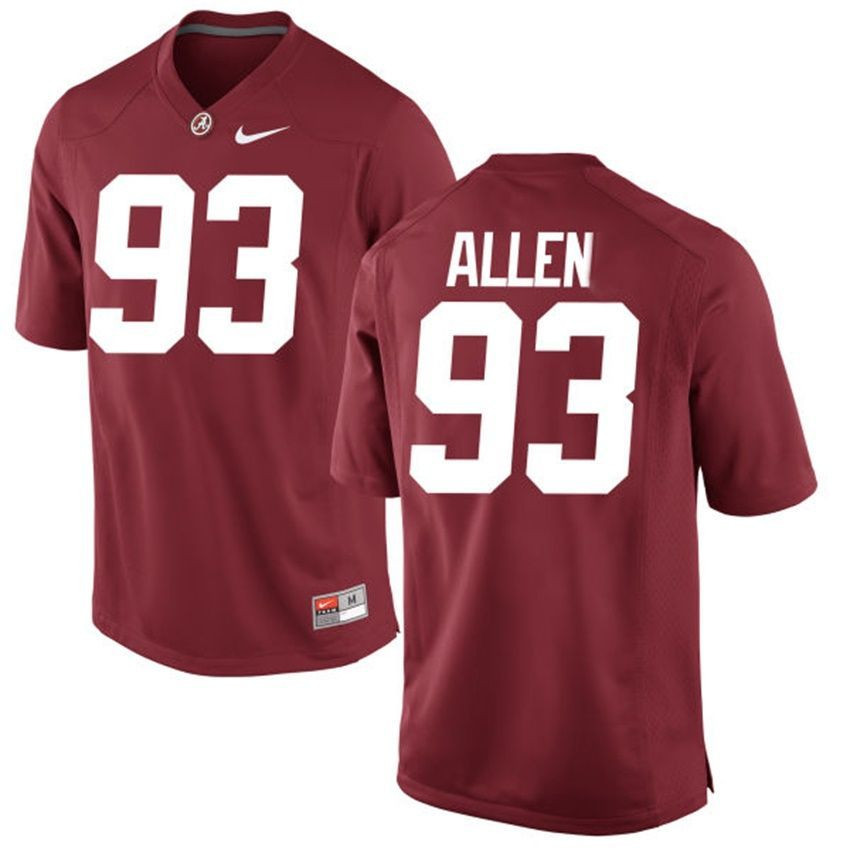 Male Alabama Crimson Tide Crimson Jonathan Allen NCAA Alumni Football Game Jersey