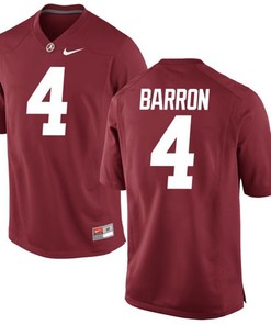 Male Alabama Crimson Tide Crimson Mark Barron NCAA Alumni Football Game Jersey
