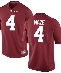 Male Alabama Crimson Tide Crimson Marquis Maze NCAA Alumni Football Game Jersey
