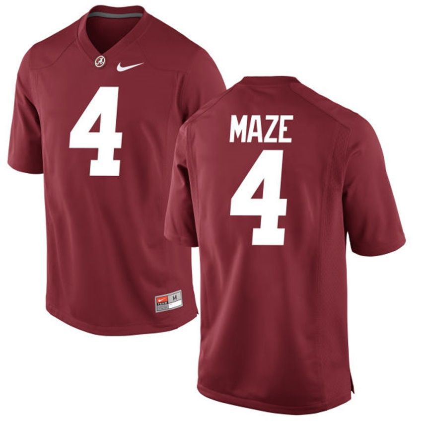 Male Alabama Crimson Tide Crimson Marquis Maze NCAA Alumni Football Game Jersey