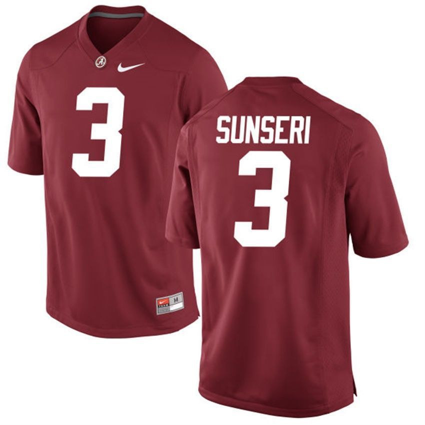 Male Alabama Crimson Tide Crimson Vinnie Sunseri NCAA Alumni Football Game Jersey