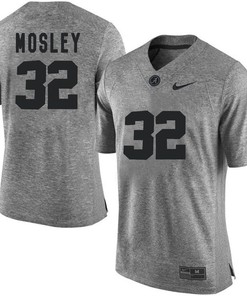 Male Alabama Crimson Tide Gray C.J.Mosley NCAA Football Gridiron Gray Limited Jersey