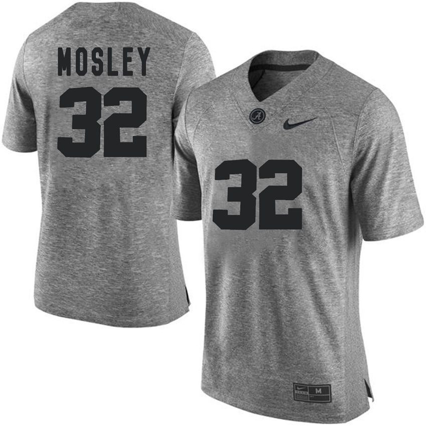 Male Alabama Crimson Tide Gray C.J.Mosley NCAA Football Gridiron Gray Limited Jersey