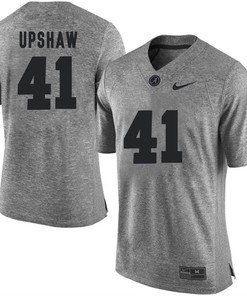 Male Alabama Crimson Tide Gray Courtney Upshaw NCAA Football Gridiron Gray Limited Jersey