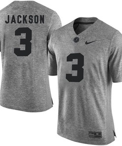 Male Alabama Crimson Tide Gray Kareem Jackson NCAA Football Gridiron Gray Limited Jersey