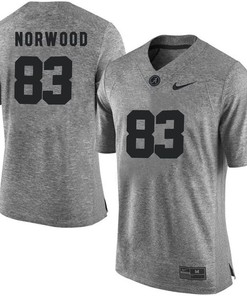 Male Alabama Crimson Tide Gray Kevin Norwood NCAA Football Gridiron Gray Limited Jersey