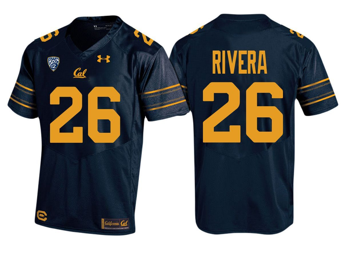 Male Cal Bears Navy Bug Rivera PAC-12 College Football New-Season Home Jersey