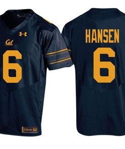 Male Cal Bears Navy CHAD HANSEN PAC-12 College Football New-Season Home Jersey