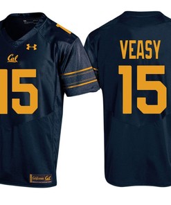 Male Cal Bears Navy Jordan Veasy PAC-12 College Football New-Season Home Jersey