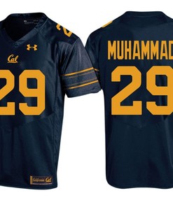 Male Cal Bears Navy Khalfani Muhammad PAC-12 College Football New-Season Home Jersey