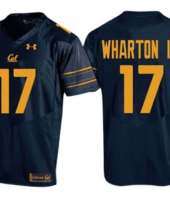 Male Cal Bears Navy Vic Wharton III PAC-12 College Football New-Season Home Jersey