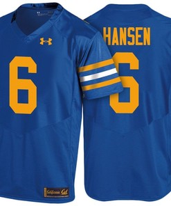 Male Cal Bears Royal Chad Hansen NCAA Football Jersey