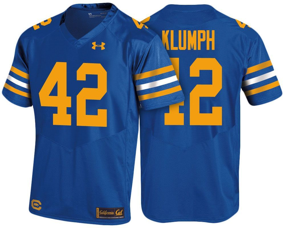 Male Cal Bears Royal Dylan Klumph NCAA Football Jersey