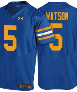 Male Cal Bears Royal Tre Watson NCAA Football Jersey
