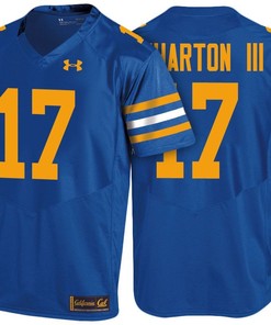 Male Cal Bears Royal Vic Wharton III NCAA Football Jersey