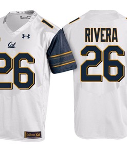 Male Cal Bears White Bug Rivera PAC-12 College Football New-Season Road Jersey