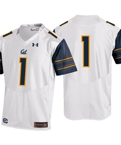 Male Cal Bears White College Football Game Jersey