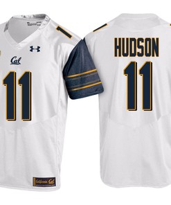 Male Cal Bears White Raymond Hudson PAC-12 College Football New-Season Road Jersey