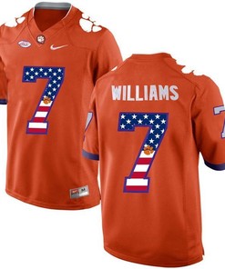Male Clemson Tigers Orange Mike Williams NCAA Football Fashion Jersey