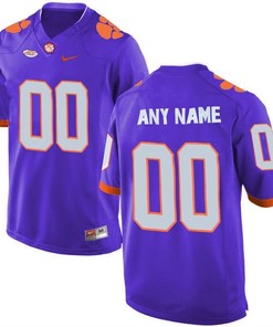 Male Clemson Tigers Purple College Limited Football Customized Jersey