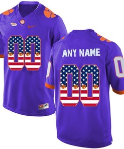 Male Clemson Tigers Purple Custom College Football Limited Jersey