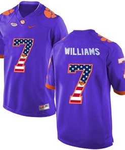 Male Clemson Tigers Purple Mike Williams NCAA Football Fashion Jersey