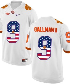 Male Clemson Tigers White Wayne Gallman II NCAA Football Fashion Jersey