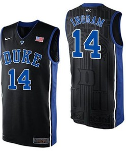 Male Duke Blue Devils Black Brandon Ingram College Basketball Jersey