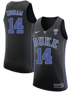 Male Duke Blue Devils Black Brandon Ingram College Basketball Performance Jersey