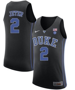 Male Duke Blue Devils Black Chase Jeter College Basketball Performance Jersey