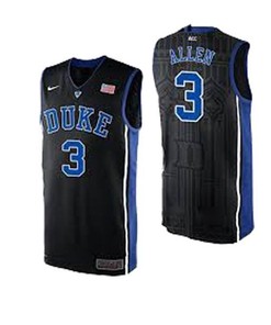 Male Duke Blue Devils Black Grayson Allen College Basketball Jersey