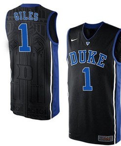 Male Duke Blue Devils Black Harry Giles College Basketball Jersey