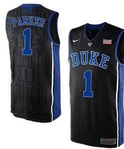 Male Duke Blue Devils Black Jabari Parker College Basketball Jersey