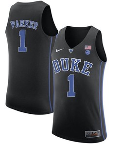 Male Duke Blue Devils Black Jabari Parker College Basketball Performance Jersey
