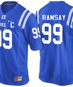 Male Duke Blue Devils Royal Mike Ramsay NCAA Football Jersey