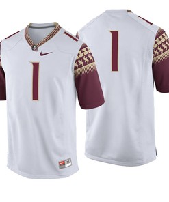 Male Florida State Seminoles White College Football Game Jersey