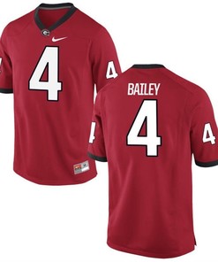 Male Georgia Bulldogs Red Champ Bailey NCAA Alumni Football Game Jersey