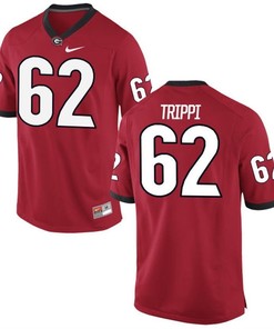 Male Georgia Bulldogs Red Charley Trippi NCAA Alumni Football Game Jersey