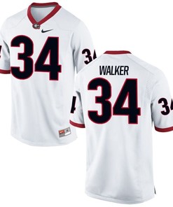 Male Georgia Bulldogs White Herchel Walker NCAA Alumni Football Game Jersey