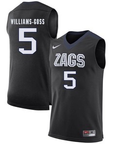 Male Gonzaga Bulldogs Black Nigel Williams-Goss NCAA College Basketball Jersey