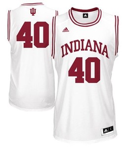 Male Indiana Hoosiers White Cody Zeller College Basketball Jersey