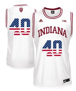 Male Indiana Hoosiers White Cody Zeller NCAA College Basketball Jersey