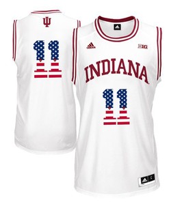 Male Indiana Hoosiers White Isiah Thomas NCAA College Basketball Jersey
