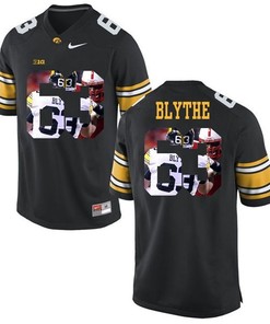 Male Iowa Hawkeyes Black Austin Blythe College Football Jersey